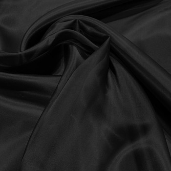 Tissu organza de soie noir