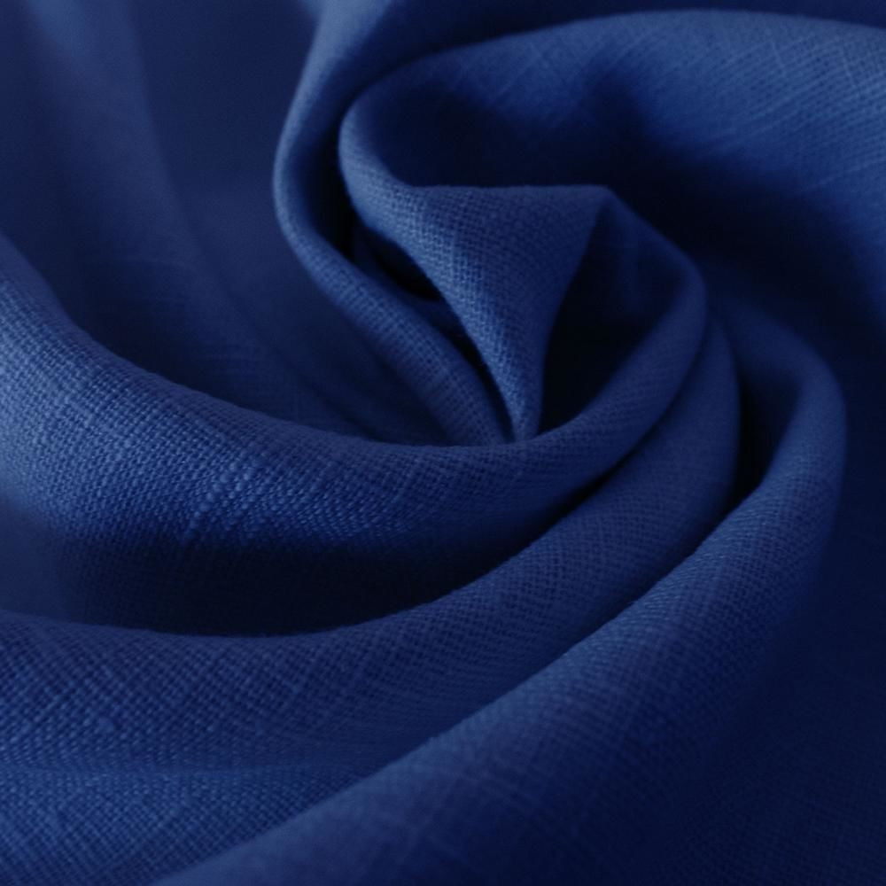 Royal blue 100% linen fabric — Tissus en Ligne