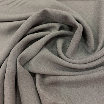 Gray foam crepe fabric