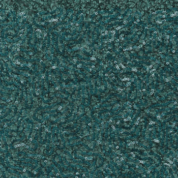 Fantasy wool fabric sequins turquoise blue