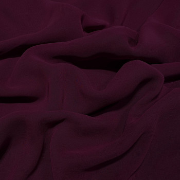 Plum purple viscose georgette fabric