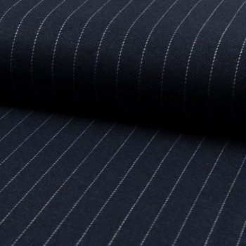 Navy blue herringbone tennis stripe fabric