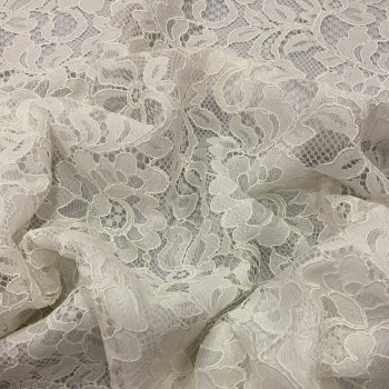 Old pink lace fabric — Tissus en Ligne