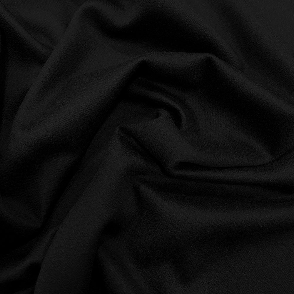 Black wool cashmere fabric — Tissus en Ligne