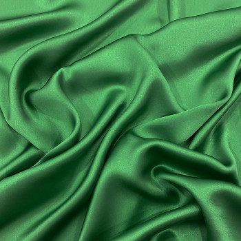Hot green satin fabric 100% silk (1.80 meters)